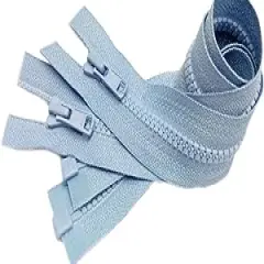 YKK 12" Vislon Zipper 3 Molded Plastic Separating - Color 546 Sky Blue (2 Zippers/Pack)