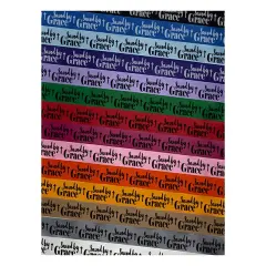 Saved by Grace Inspirational Christian Satin Ribbon for Bows Gift Wrapping DIY Craft Projects - 1" - 3 Yards Lavender Ribbon