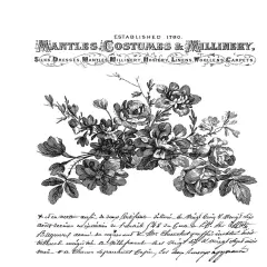 Tim Holtz Cling Stamps 7"X8.5"-Exquisite