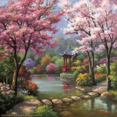 Sunsout Spring Pagoda 1000 pc Jigsaw Puzzle 41167