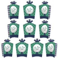 Big Dot of Happiness Par-Tee Time - Golf - Table Decorations - Birthday or Retirement Party Fold and Flare Centerpieces - 10 Count