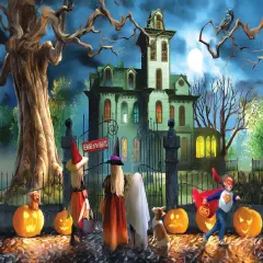 Sunsout Double Dare 500 pc Halloween Jigsaw Puzzle 23052