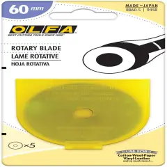 OLFA Rotary Blade 60mm 5/Pkg