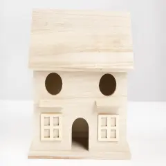 CousinDIY Unfinished Wood Birdhouse 6.5"x6.8"x4.5"-Camilla