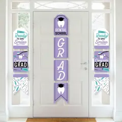 Big Dot of Happiness Dental School Grad - Hanging Vertical Paper Banners Dentistry & Hygienist Graduation Party Wall Decoration Kit Indoor Door Decor