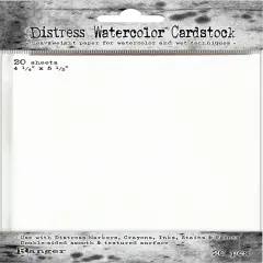 Tim Holtz Distress Watercolor Cardstock 20/Pkg-4.25"X5.5"