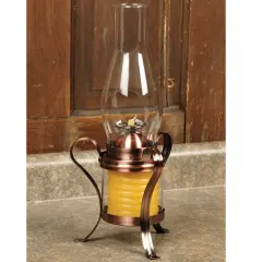 40-Hour Beeswax Hurricane Candle - Copper