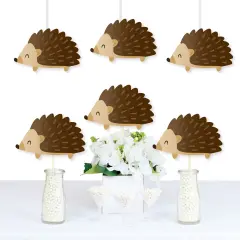 Big Dot of Happiness Forest Hedgehogs - Decorations DIY Woodland Birthday Party or Baby Shower Essentials - Set of 20