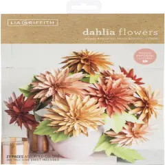 Lia Griffith Paper Stack 8.5"X11" 24/Pkg-Dahlias