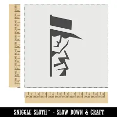 Spy Private Investigator Detective Neighborhood Watch Wall Cookie DIY Craft Reusable Stencil