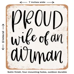 DECORATIVE METAL SIGN - Airman- Vintage Rusty Look