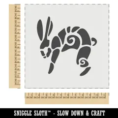 Southwestern Style Tribal Jackrabbit Hare Bunny Wall Cookie DIY Craft Reusable Stencil