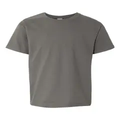 Gildan&reg; Softstyle Youth Short Sleeve Crewneck T-Shirt Charcoal