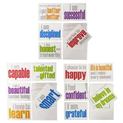 Note Cards with Envelope, Personal Growth Set, 2 Each of 15 Titles, Set of 30