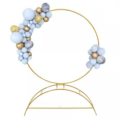 Round Archway Stand Wedding Arch Frame Flower Balloon Backdrop Decor Rack