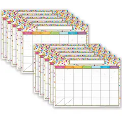 Smart Poly&reg; PosterMat Pals&trade; Space Savers, 13" x 9-1/2", Calendar Confetti Style, Pack of 10