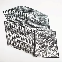 Attitude Is Everything Velvet Art Posters (Pack of 24)