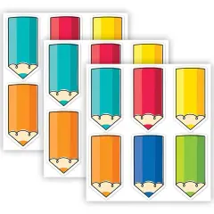 (3 Pk) Colorful Doodle Pencils 6in Cut Outs