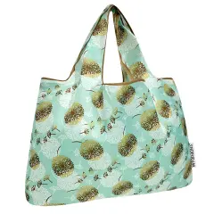 Wrapables Large Foldable Tote Nylon Reusable Grocery Bags, Dandelion