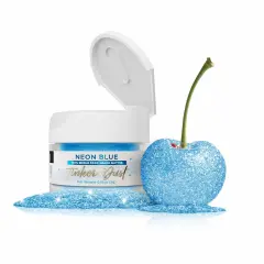 Bakell - Neon Blue Tinker Dust Edible Glitter (5g, 1x Jar) for Food, Desserts, and Beverages!