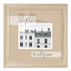 MCS Classic Edge Frame - 12" x 12", Natural