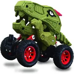 Aeromax Dino-Faur Pull Back Dinosaur Truck | Green