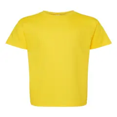 Hanes&reg; Essential-T Youth Short Sleeve Crew Neck T-Shirt Athletic yellow