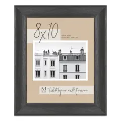 MCS Classic Edge Frame - 8" x 10", Black, with Easel Back