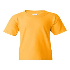 Gildan&reg; Heavy Cotton Youth Short Sleeve Crew-Neck T-Shirt Gold