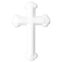 White Ornate Cross Dec-Ons&reg; Decorations 1ct