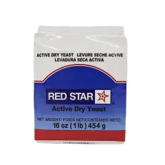 Red Star Active Dry Yeast, Moderate and Steady Leavening Develops More Flavor in Yeast Doughs, Vacuum Packed, 16 Oz (1 lb)