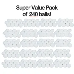 White Puff Snowballs, 4" (Case of 240)