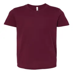 BELLA + CANVAS&reg; Youth Jersey Crew Neck Short Sleeve Tee - 3001Y Maroon