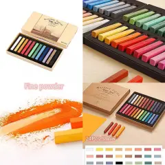 Soft Long Square Dry Pastel Chalk Set