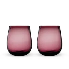 Rosado Recycled Stemless Wine Glass Set 