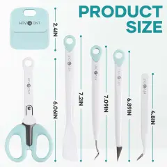 Weeding Tools for Vinyl - 6 Pieces Craft Weeding Basic Tool Set, Protable Vinyl Weeding Tool Kit for Iron-on Project, HTV Vinyl, Permanent Vinyl, Vinyl Tool Kit for Cricut Cutting Machine