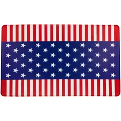 Northlight 29" Stars and Stripes Americana Kitchen Comfort Mat Blue