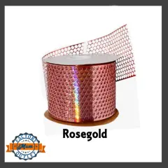 Honeycomb Ribbon Rose Gold - 3 1/4" x 50 Yards - Homecoming Mum Supplies