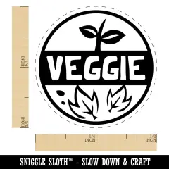 Food Label Veggie Self-Inking Rubber Stamp for Stamping Crafting Planners Dry Pad (No Ink)