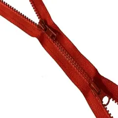 YKK Vislon 2-Way #5 Separating Zipper, 26", Atomic Red