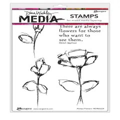 Dina Wakley Media Cling Stamps 6"X9"