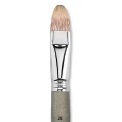 Escoda Tadami Synthetic Mongoose Brush - Bright, Short Handle, Size 20
