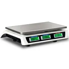 Silver ABS Digital Weight Food Count Scale with 3 Power Supply Modes