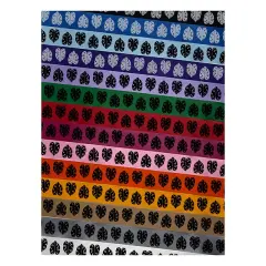 Monstera Leaf Swiss Cheese Plant Satin Ribbon for Bows Gift Wrapping - 1" - 3 Yards Purple Ribbon