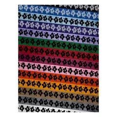 Hibiscus Hawaii Tropical Flower Satin Ribbon for Bows Gift Wrapping DIY Craft Projects - 1" - 3 Yards Light Blue Ribbon