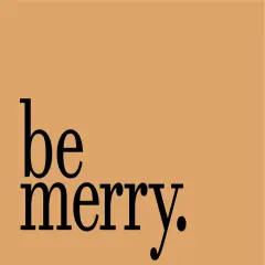 Be Merry Black Doormat