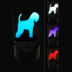 Soft Coated Wheaten Terrier Dog Solid 3D Illusion LED Night Light Sign Nightstand Desk Lamp
