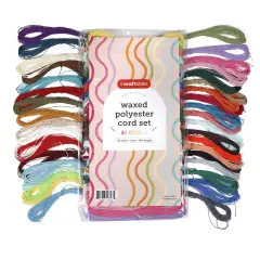 Incraftables Wax String for Bracelet Making Set (36 Colors). Best Waxed Polyester Cord for Jewelry Making (33 feet long). 1mm Thick Macrame Wax Thread for Bracelet Making for Friendship Bracelet