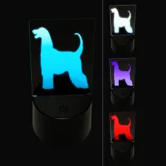 Afghan Hound Dog Solid 3D Illusion LED Night Light Sign Nightstand Desk Lamp