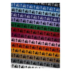 Fire Truck Engine Fireman Firefighter Symbol Satin Ribbon for Bows Gift Wrapping DIY Craft Projects - 1" - 3 Yards Purple Ribbon